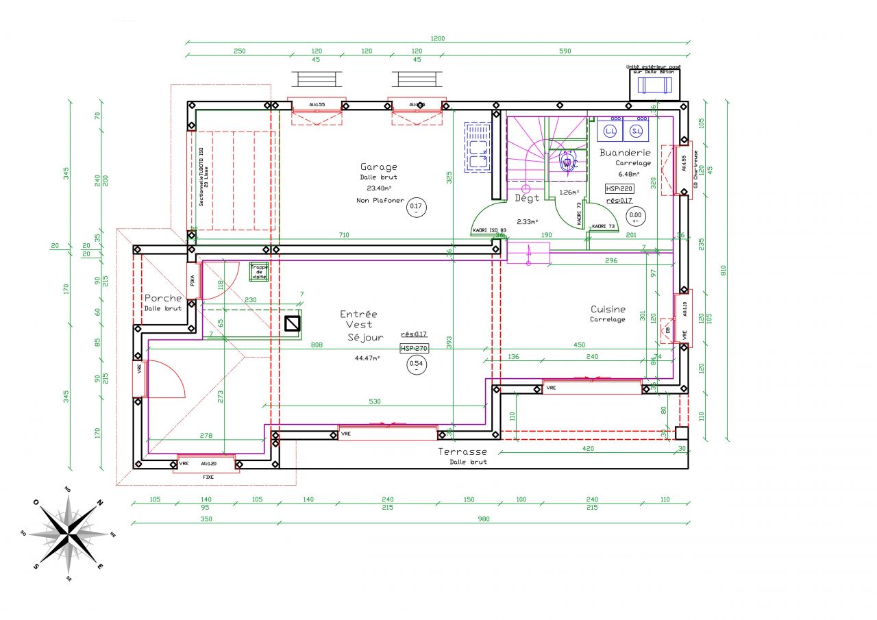 Plan du rez-de-chausse