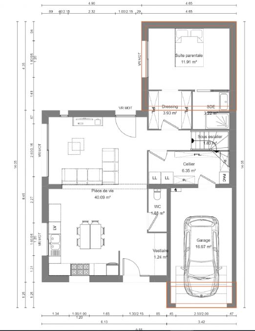 Plan Maison 120m2 Sur-Mesure - MF-Construction