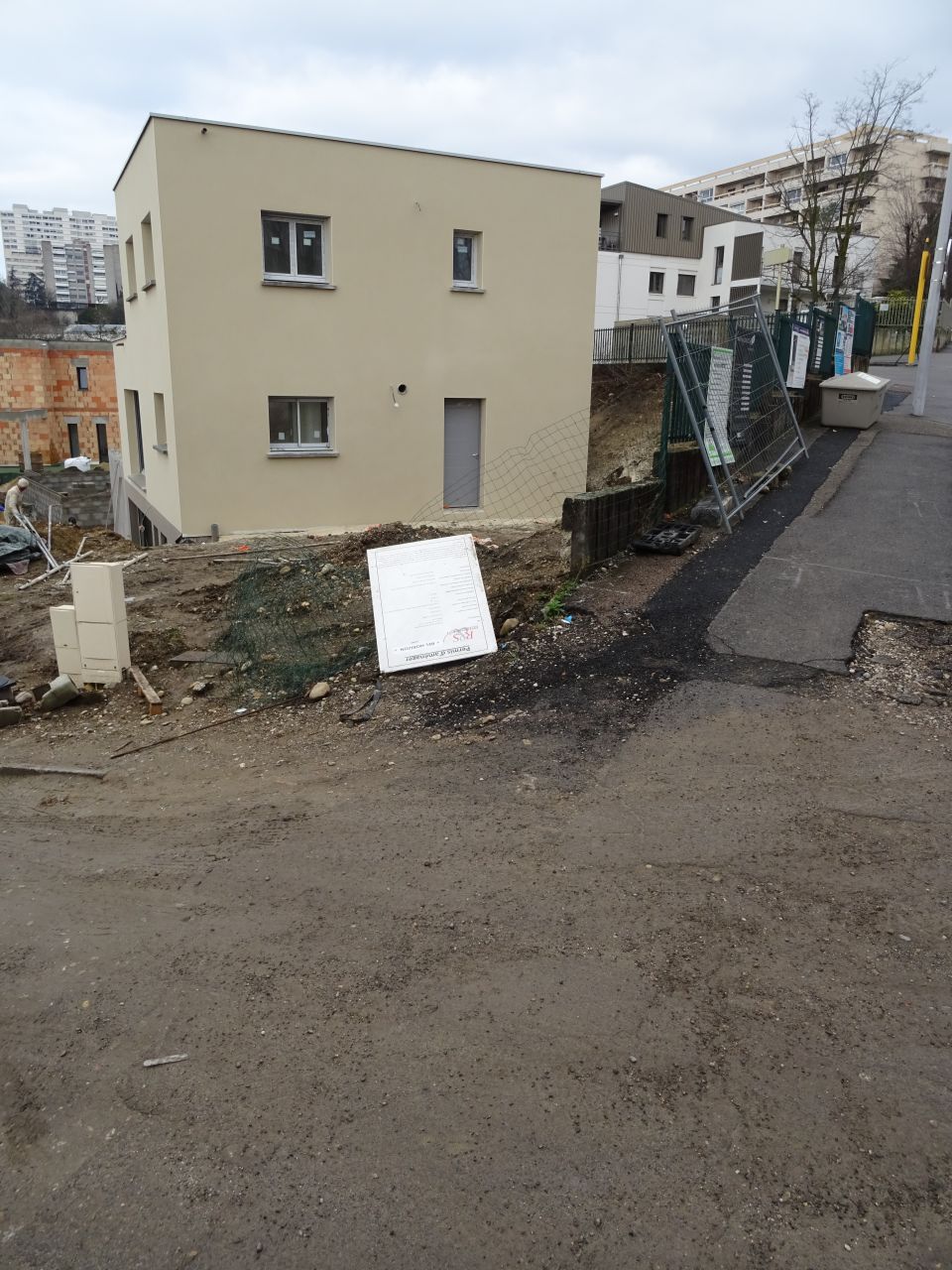 Deuxième couche enduit G20 parex finition grattée