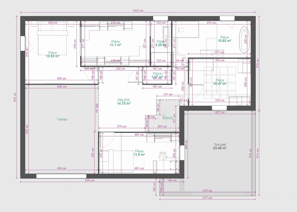 PLAN ETAGE