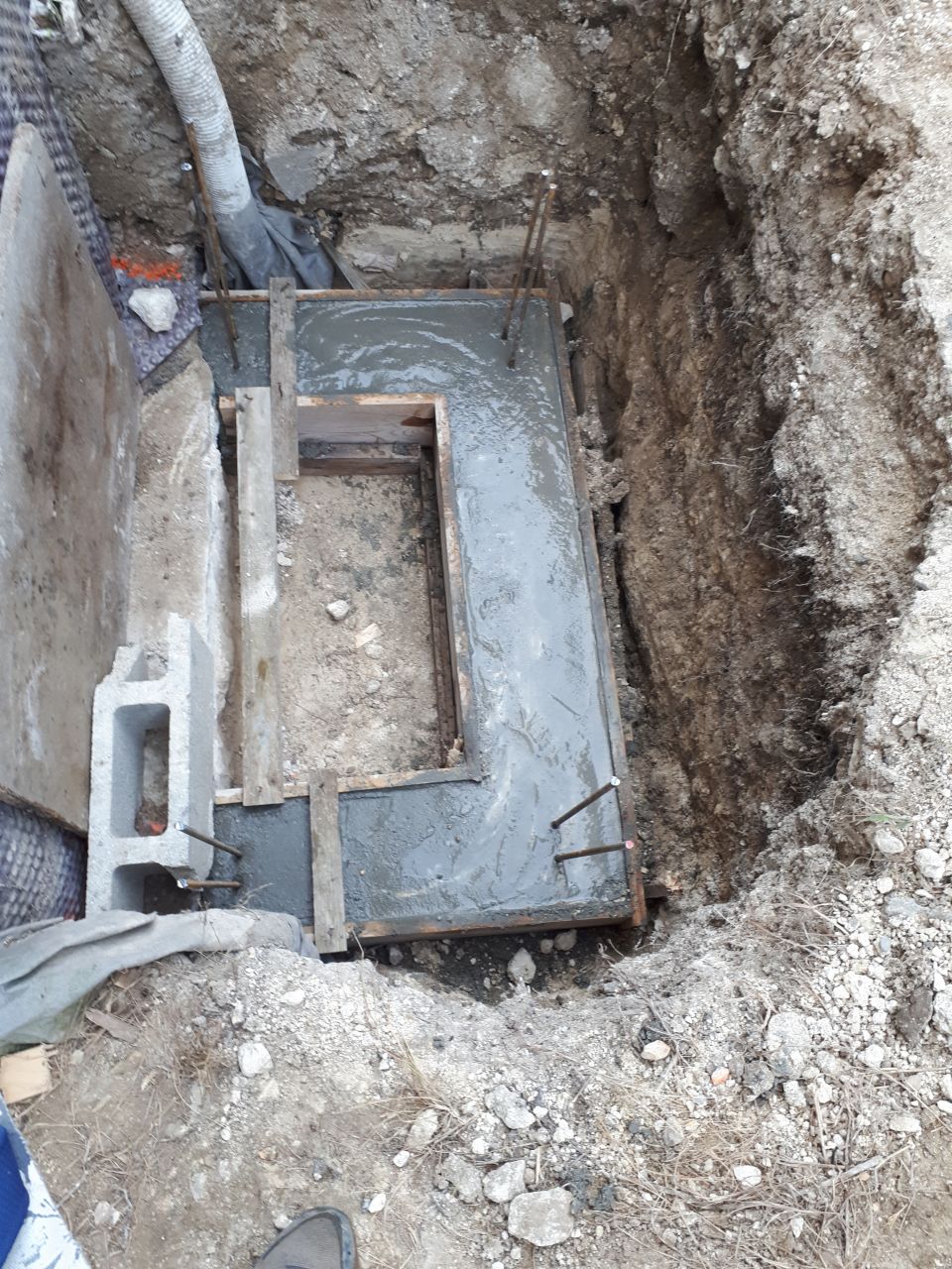 construction de l entrée du vide sanitaire