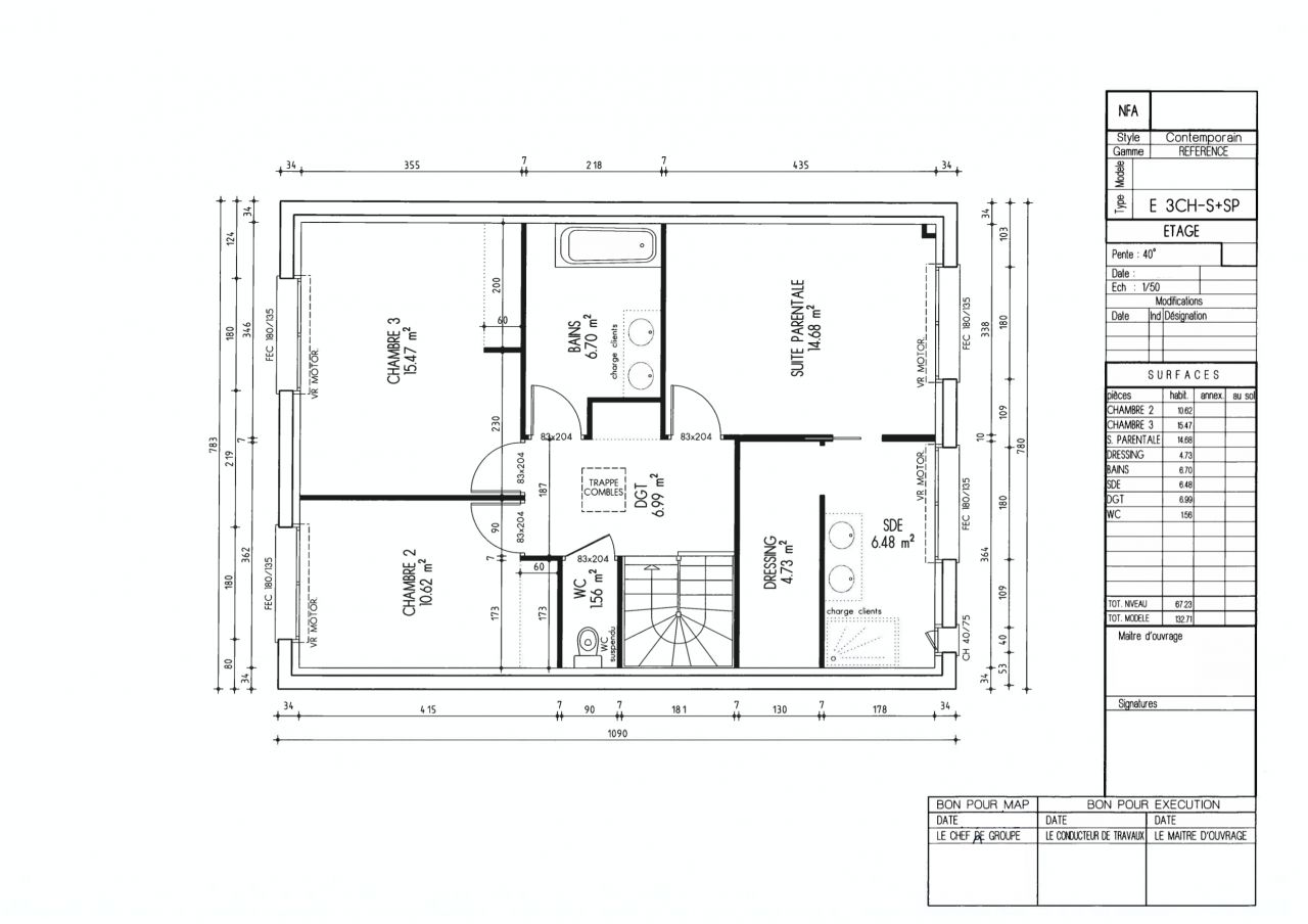 Plan du R+1 pour la MAP