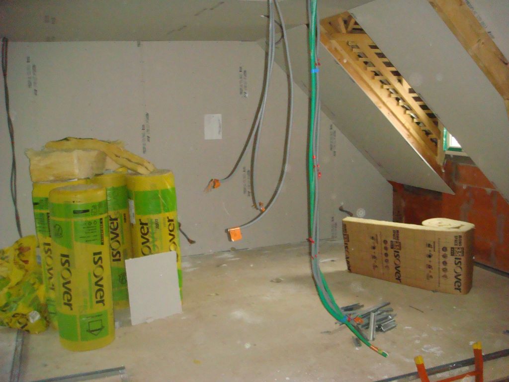 Isolation et placo autour du velux