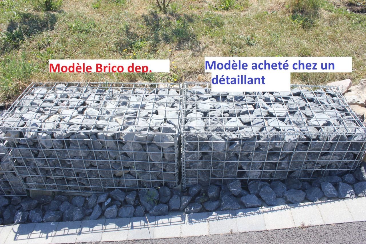 Deux types de gabion