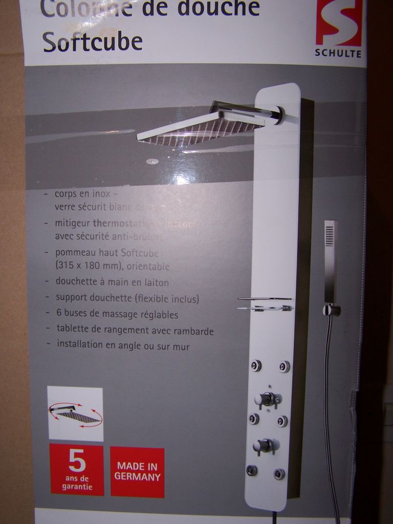 Colonne pour la douche à l'italienne