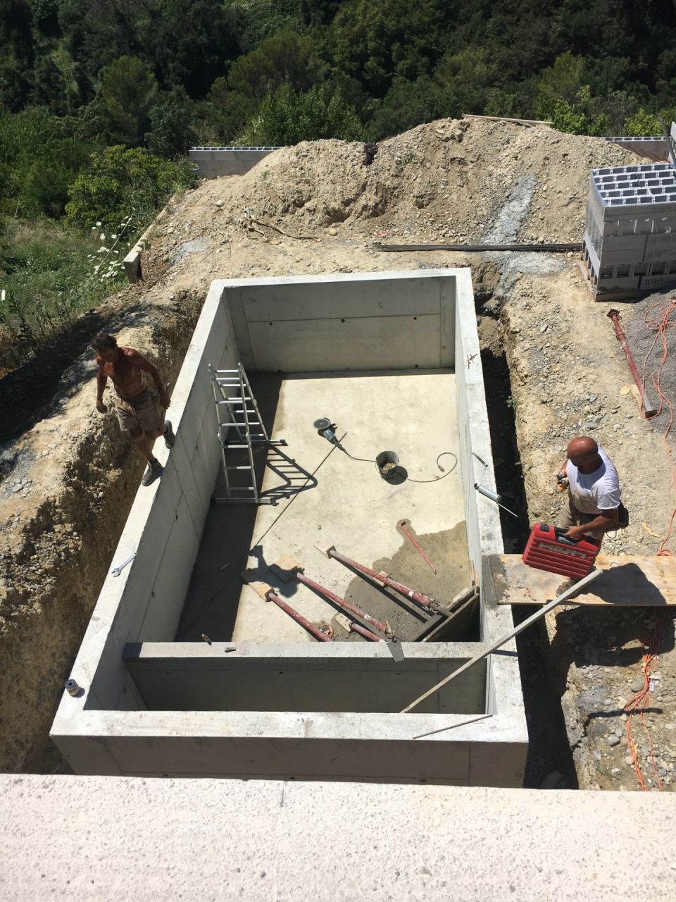béton coulé