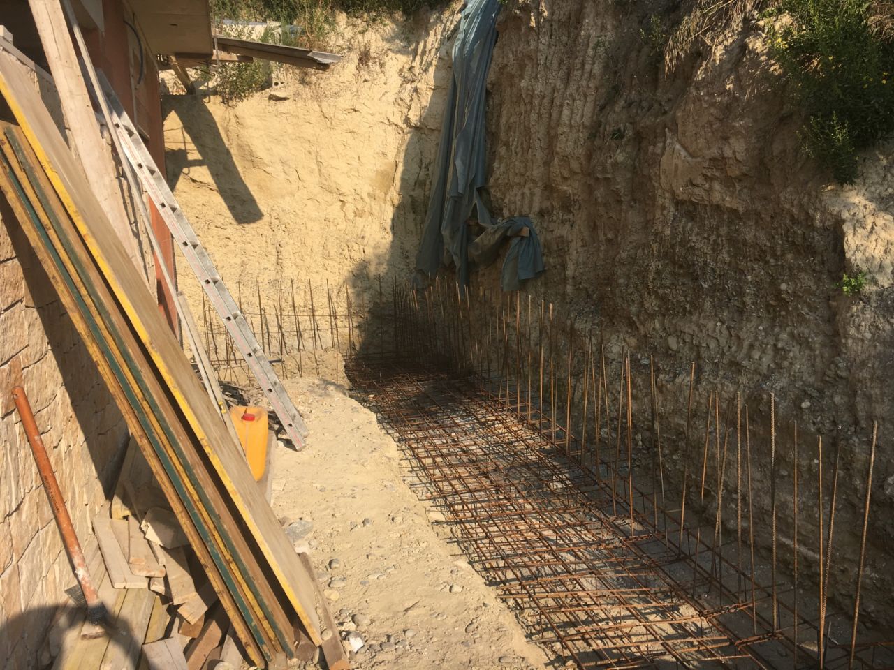 Ferraillage escalier et soutènement