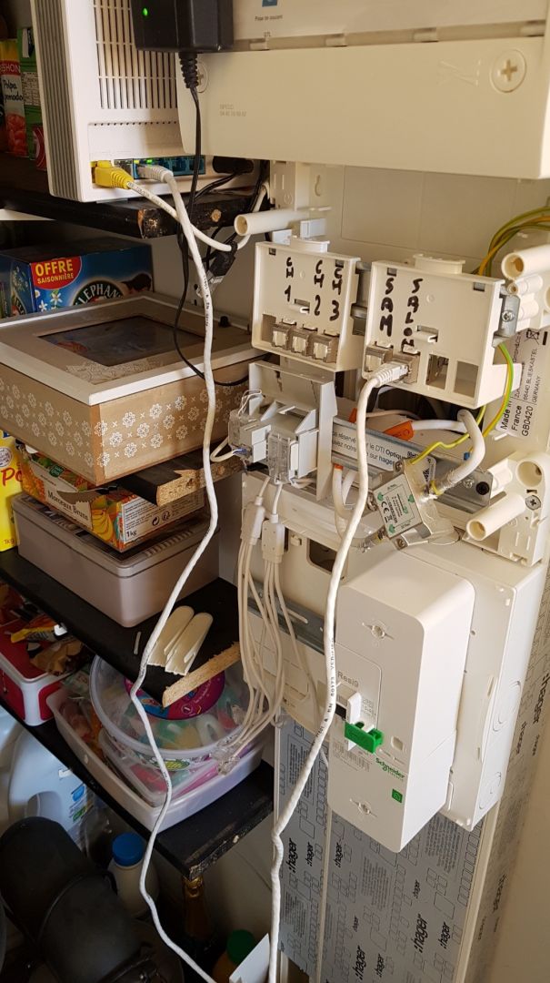 Cette configuration marche mais je n'utilise pas les cordons rj45 placs par l lectricien ...