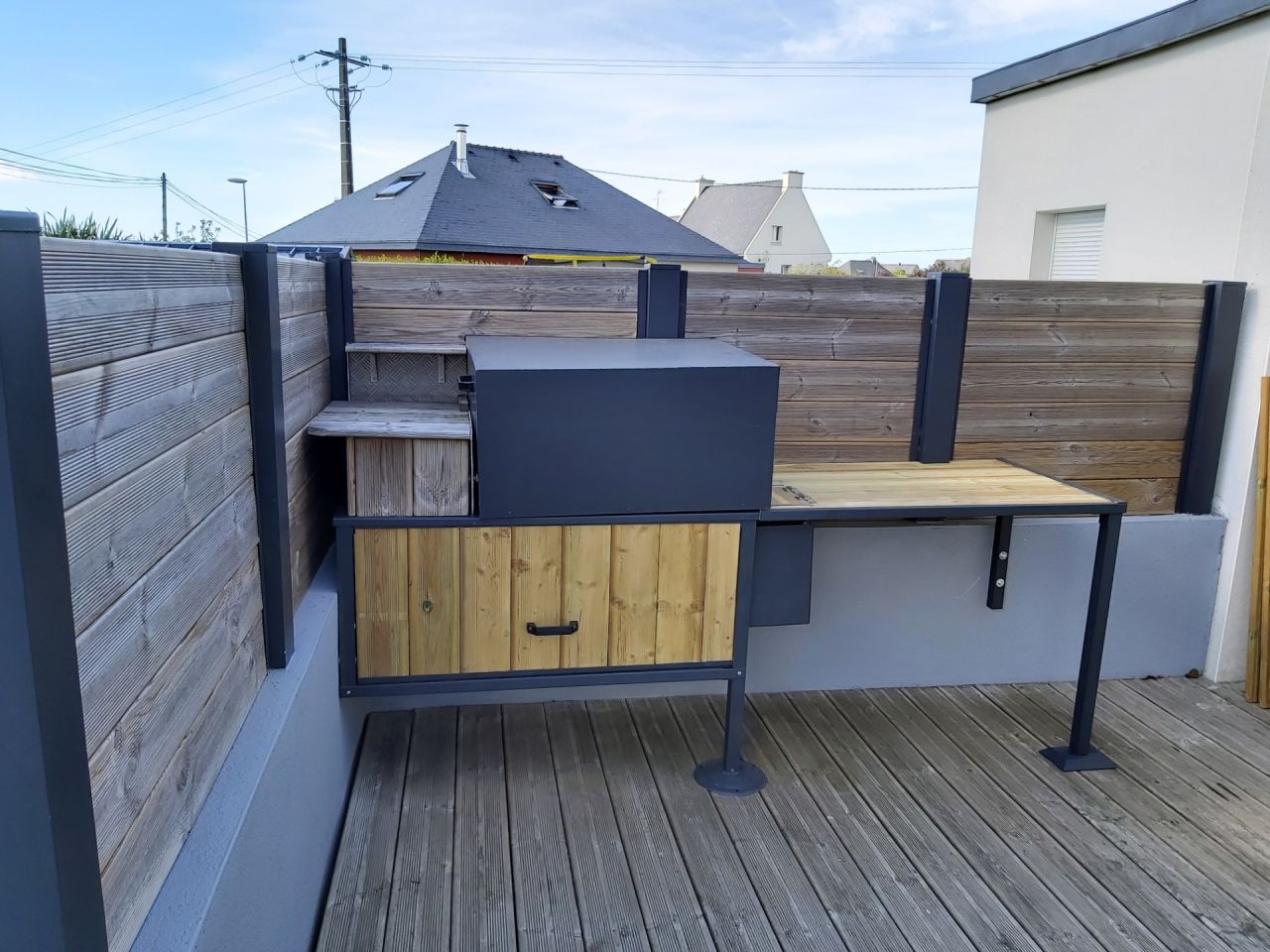 Meuble de plancha et plan de travail