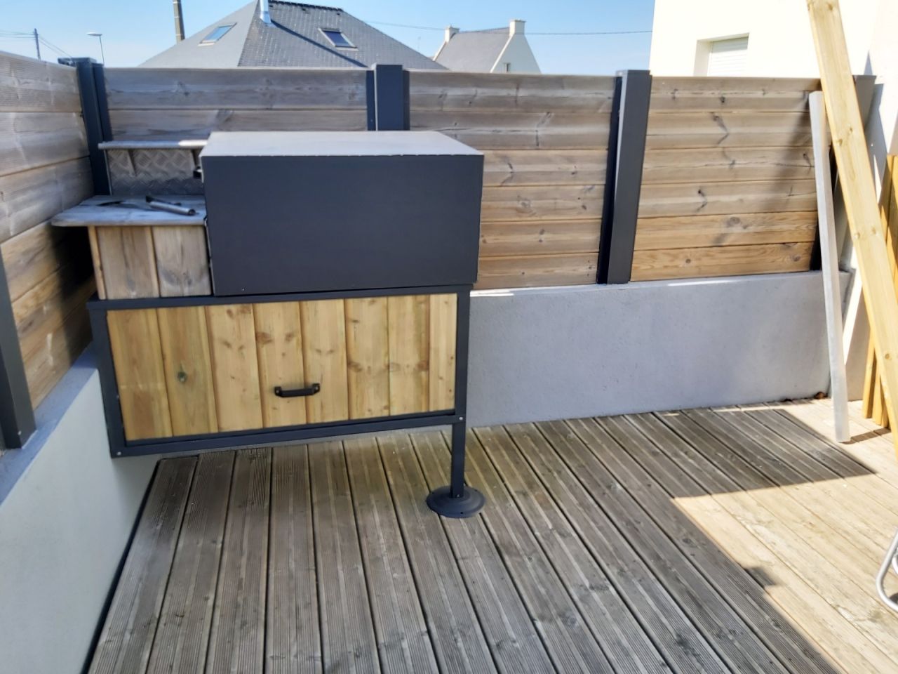 Meuble de plancha et plan de travail