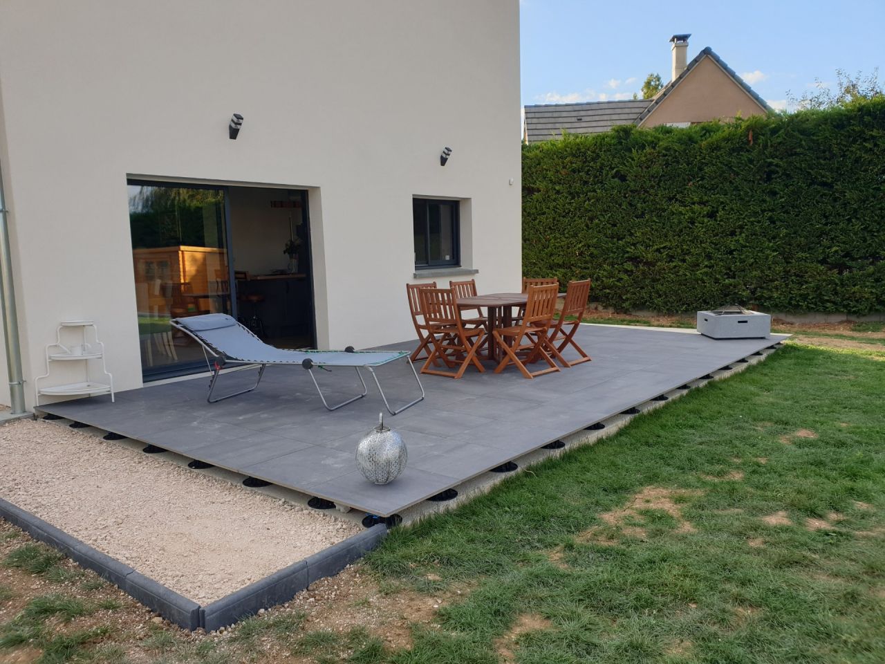 Carrelage sur plots