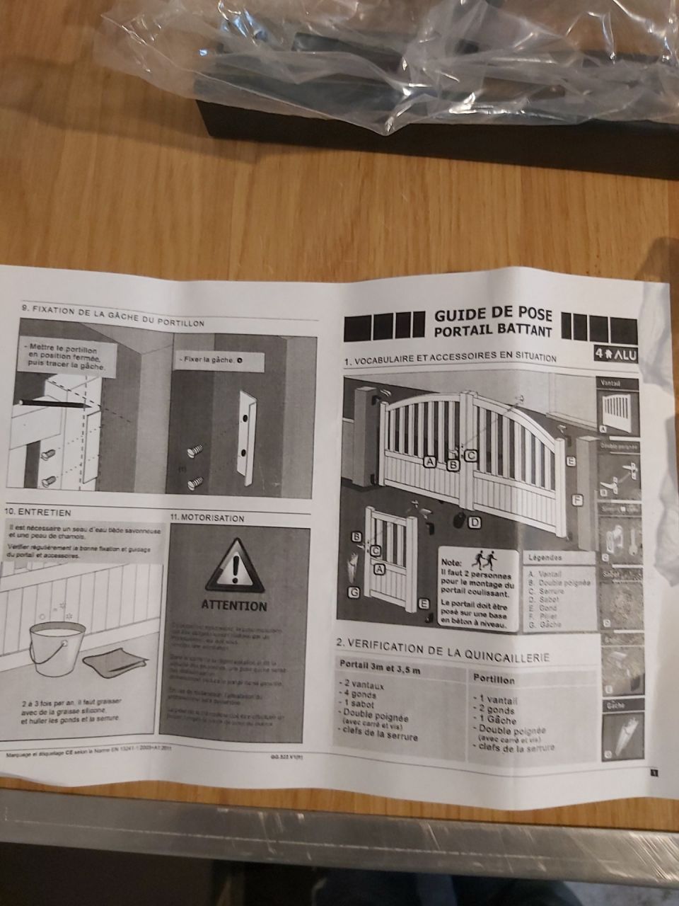 Portillon aluminium Sibari