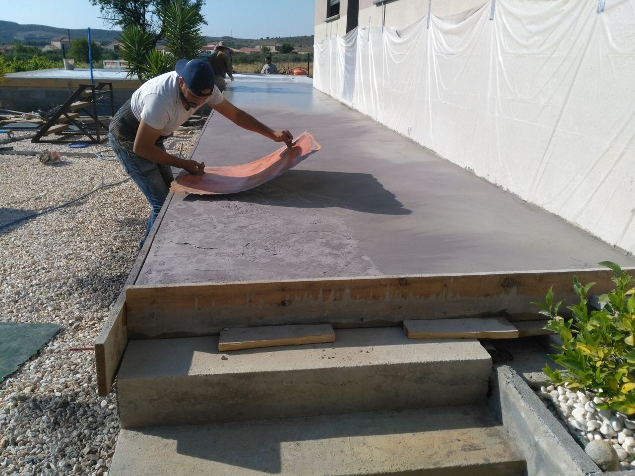 réalisation empreinte pour béton marqué