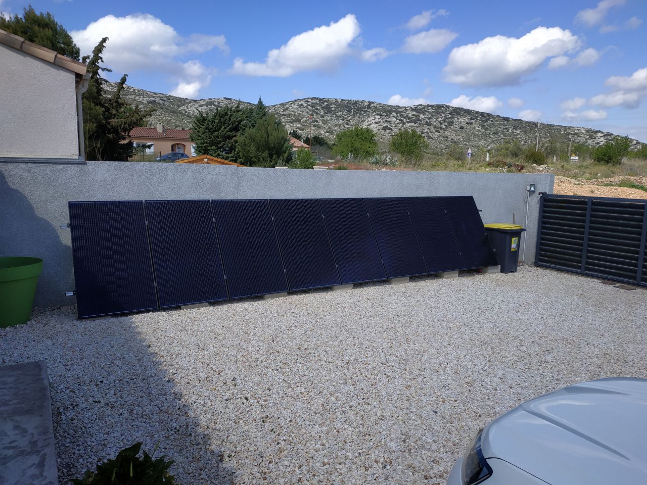 vue du string de 8 panneaux