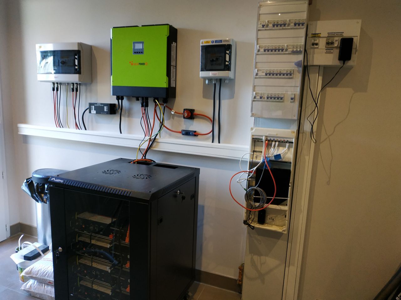 vue de l'installation électrique