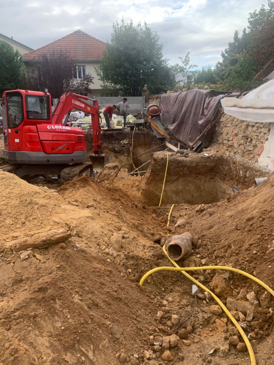 Le terrassement du sous sol a dmarr