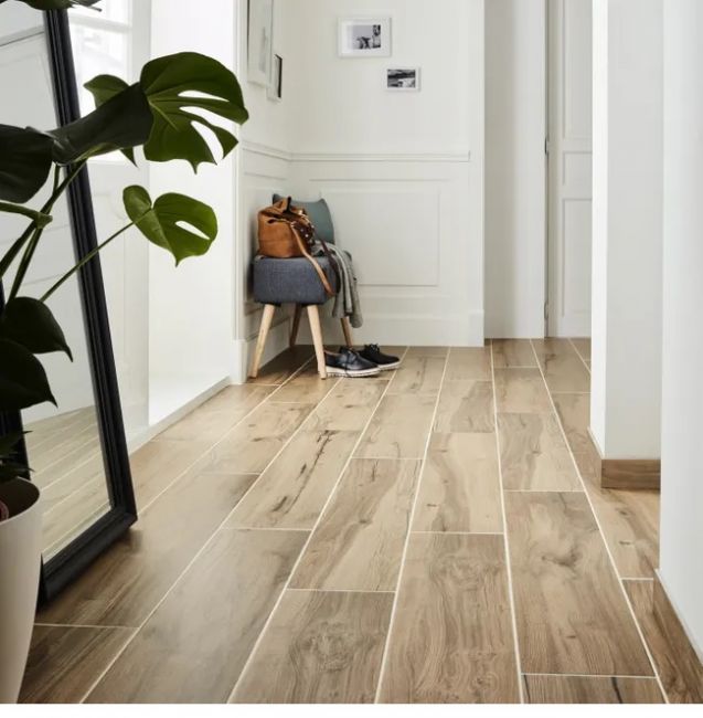 Carrelage RDC (pièce de vie, entrée et WC)