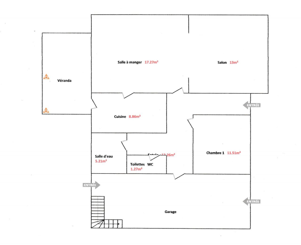 Plan du rez-de-chausse