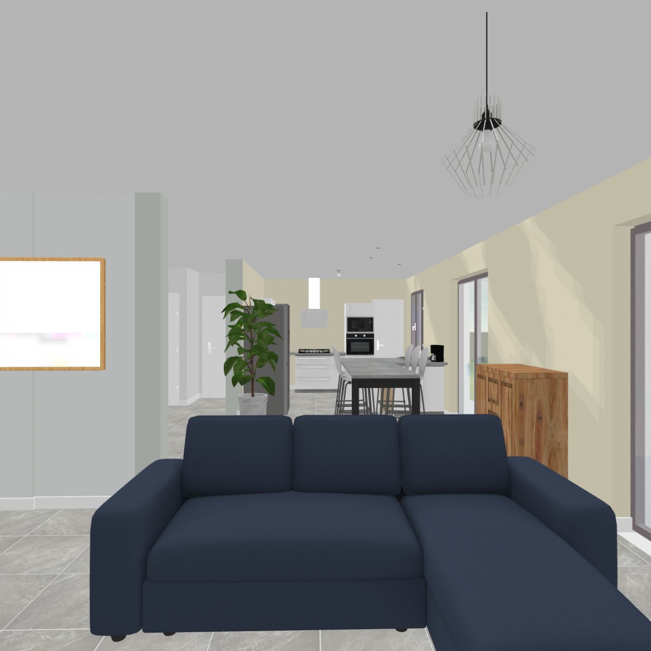 Simulation kozikaza depuis la fenêtre du salon