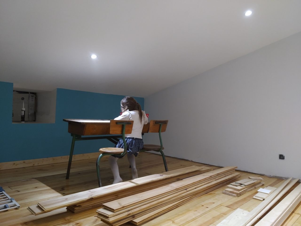 Le futur bureau déjà occupé par ma petite stagiaire !!