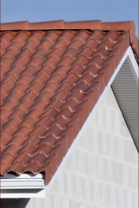 Tuiles de rive collées