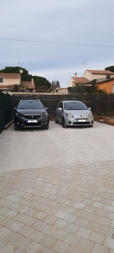 Et voilà ma jolie allée pavée et gravier