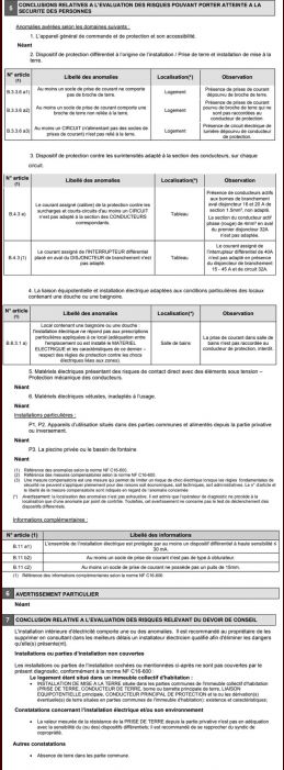 diagnostic electrique