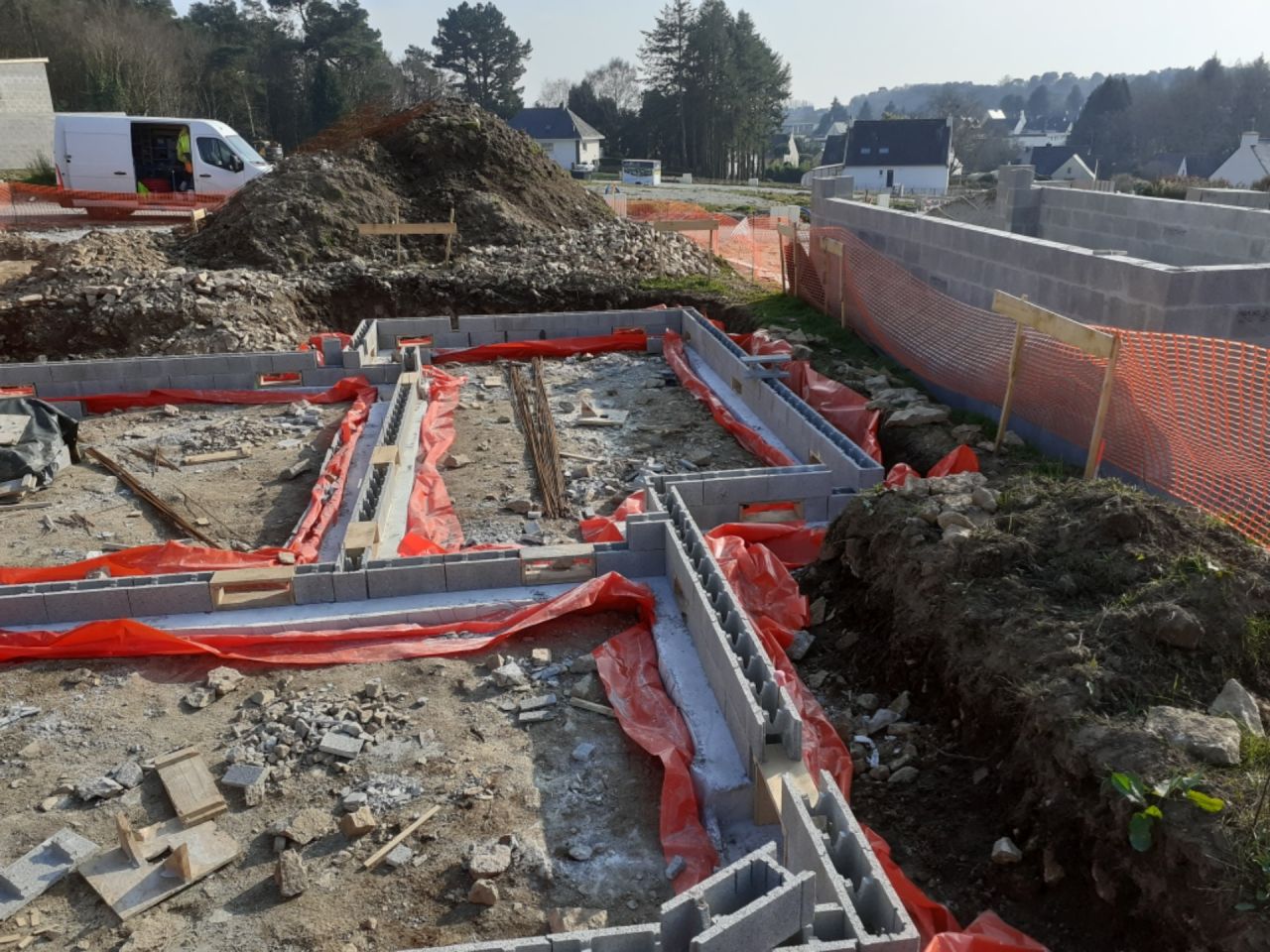 2ème rang de bloc à bancher
