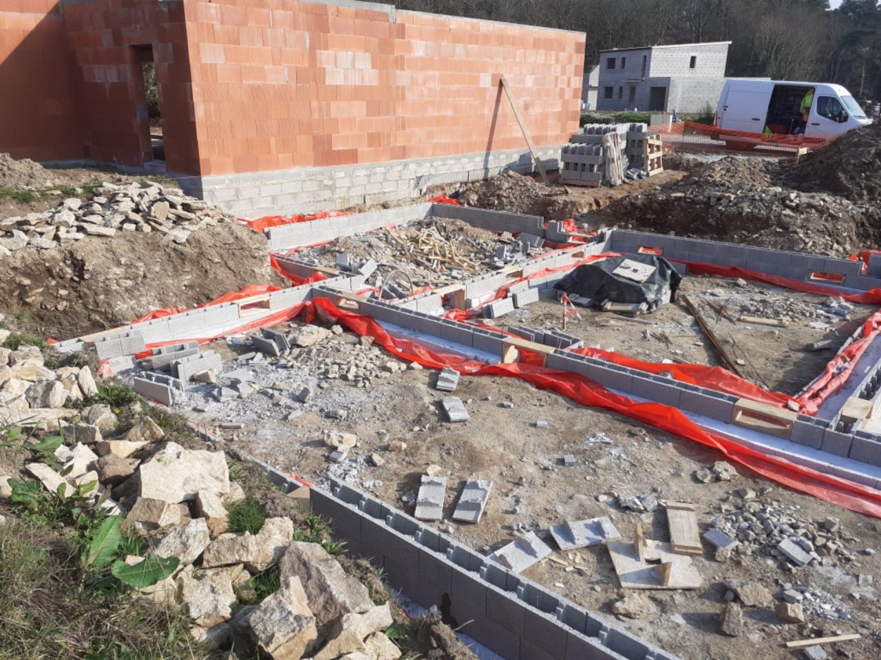 2ème rang de bloc à bancher
