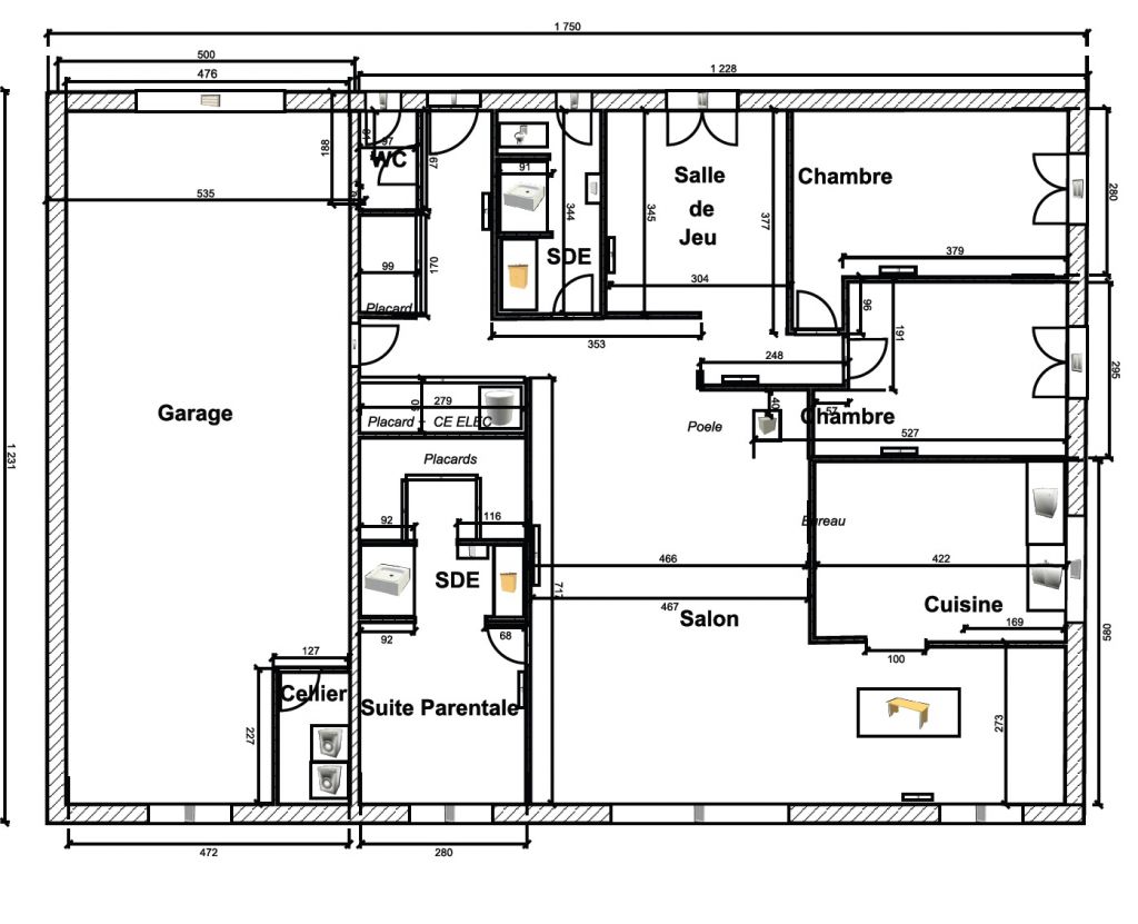 modifs de plans intrieur