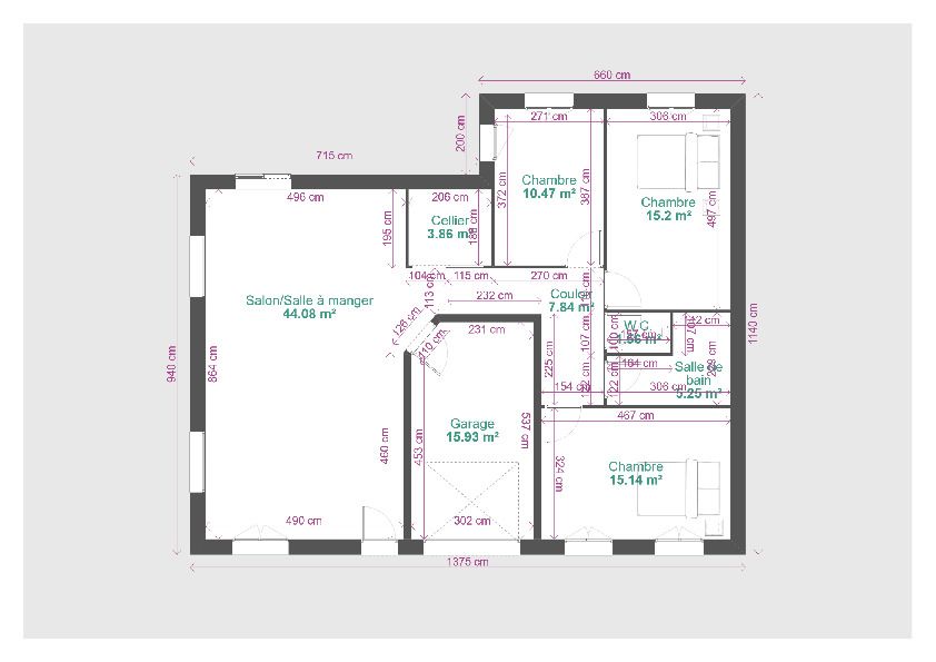 bauche plan de maison