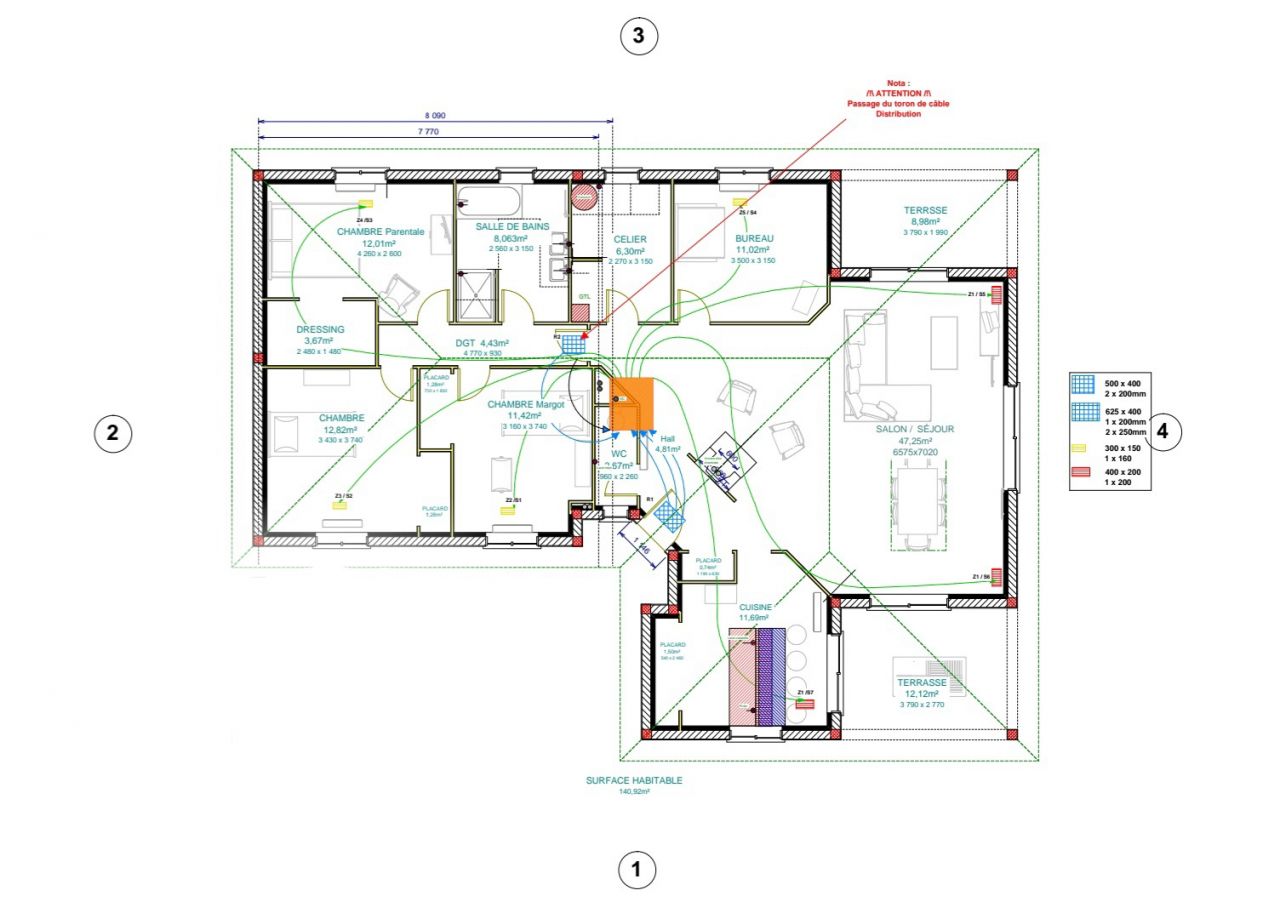 Plan installation PAC