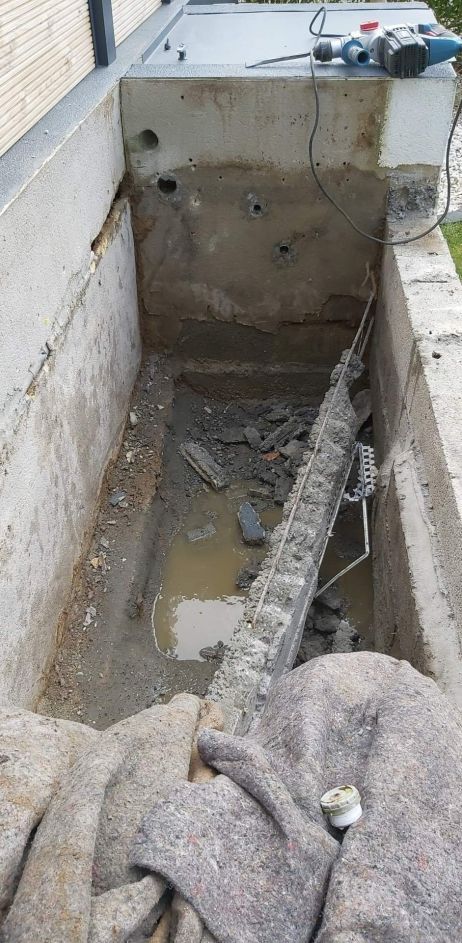 Démolition du bassin
