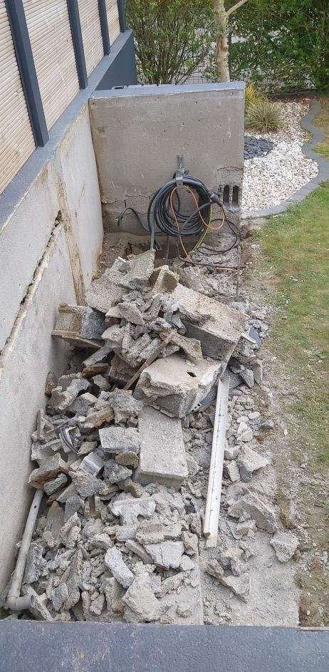 Démolition du bassin