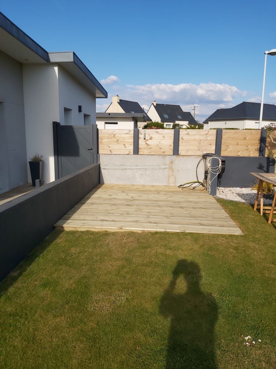 Mis en place des lames de terrasse CL4
