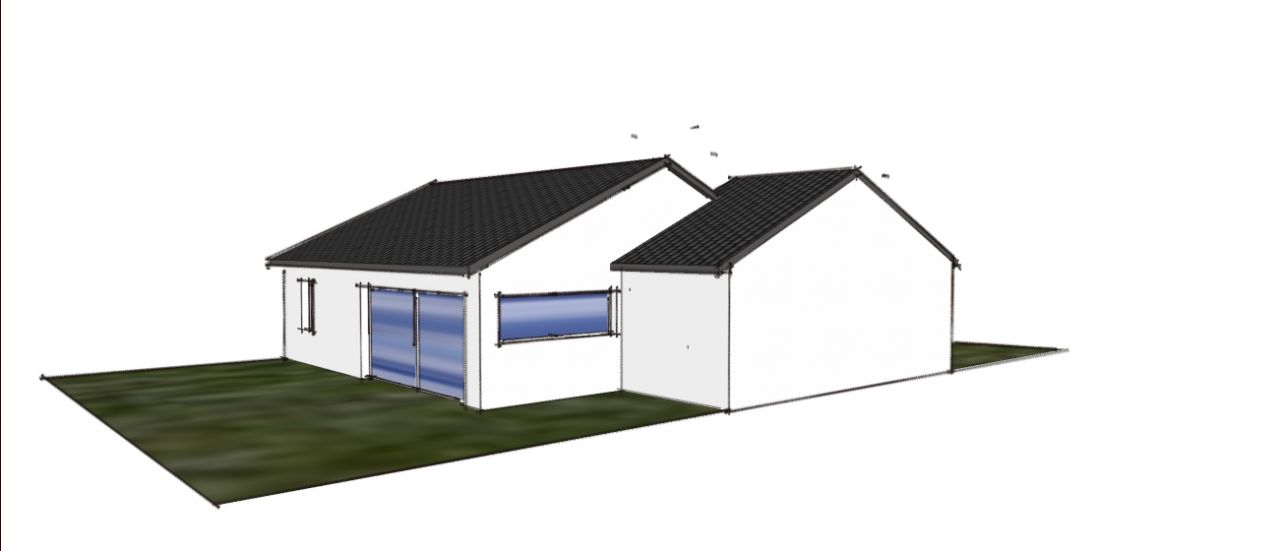 Extension 22m2 (manque la fenêtre bandeau en soufflet sur le visuel)