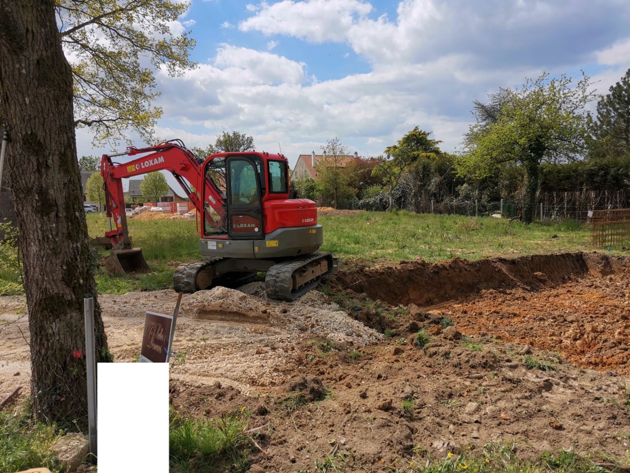 Et voil le terrassement commence