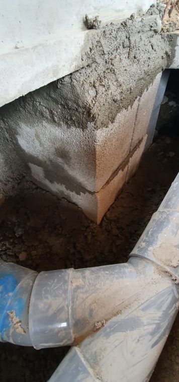 Soubassement - coulage
