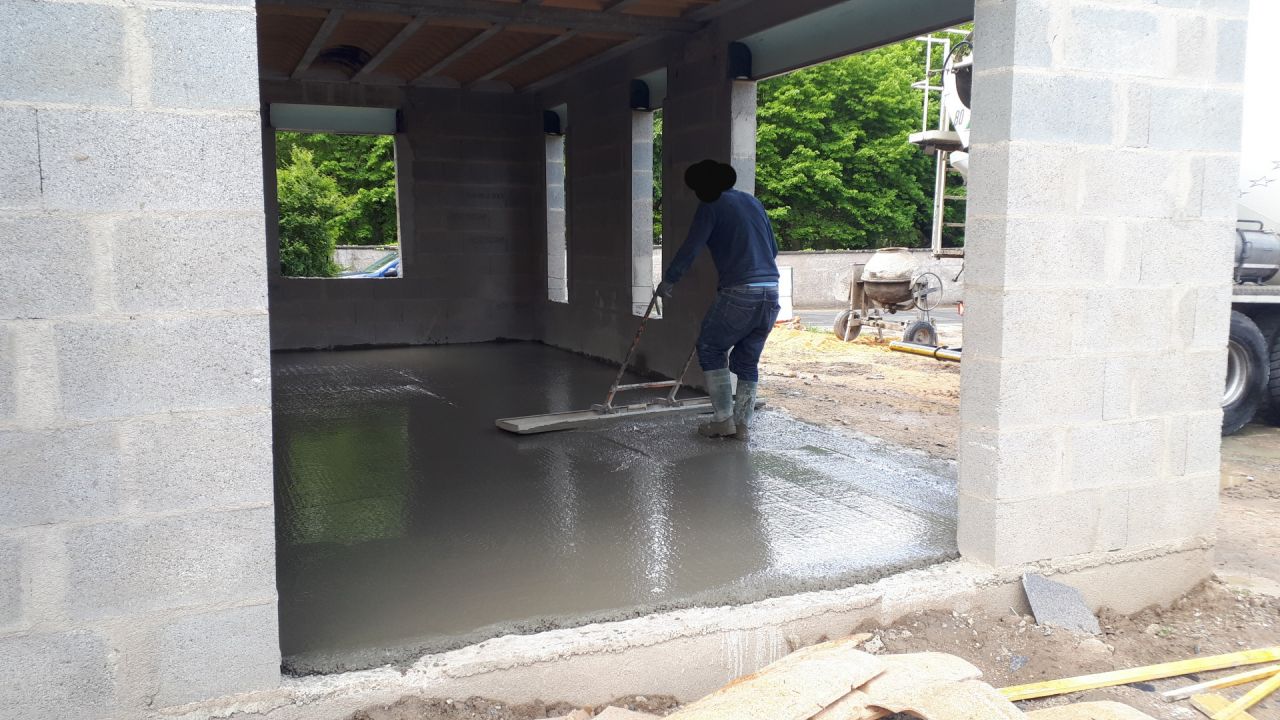 Lissage du béton