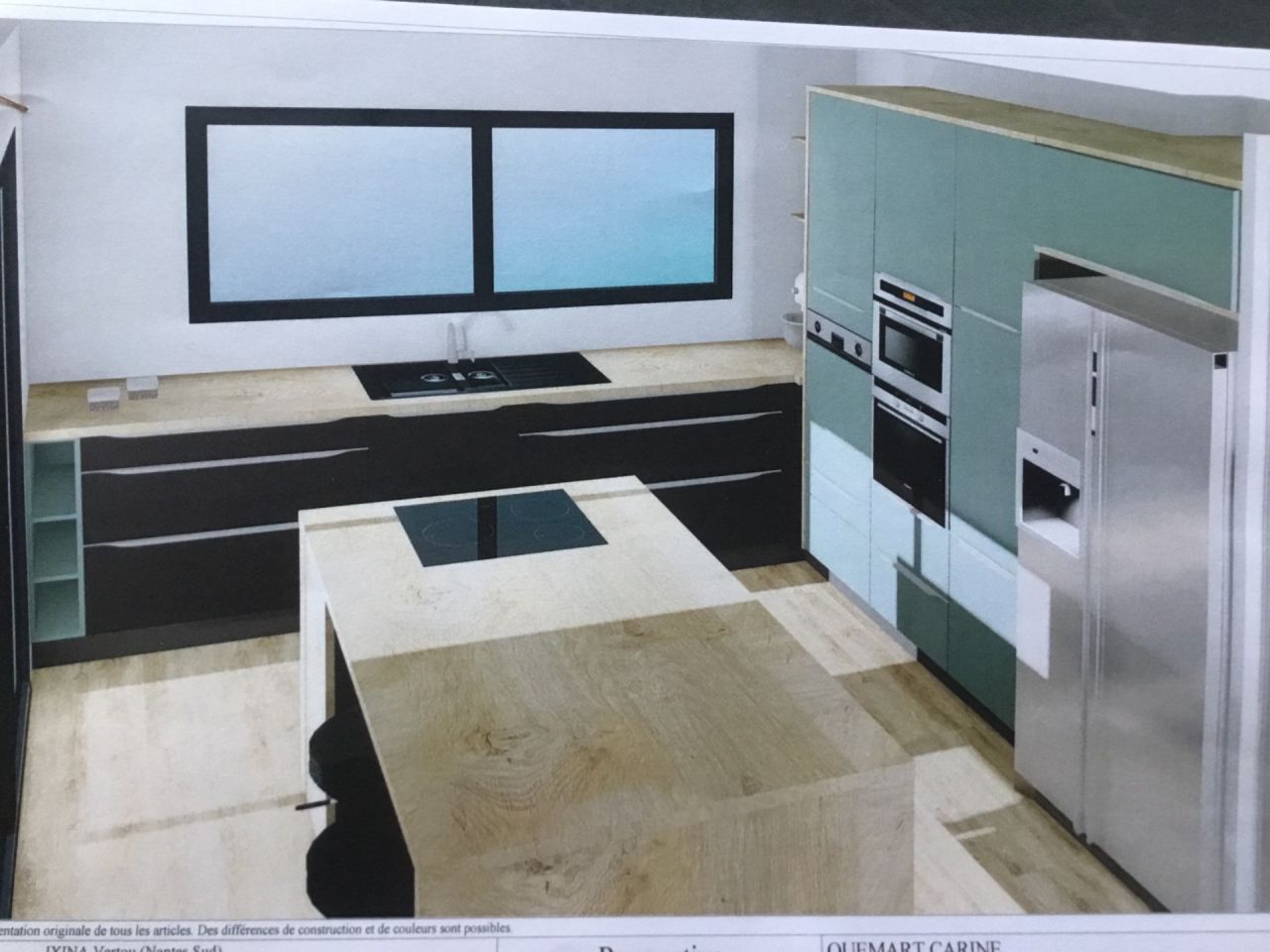 Version 2 anthracite et aqua