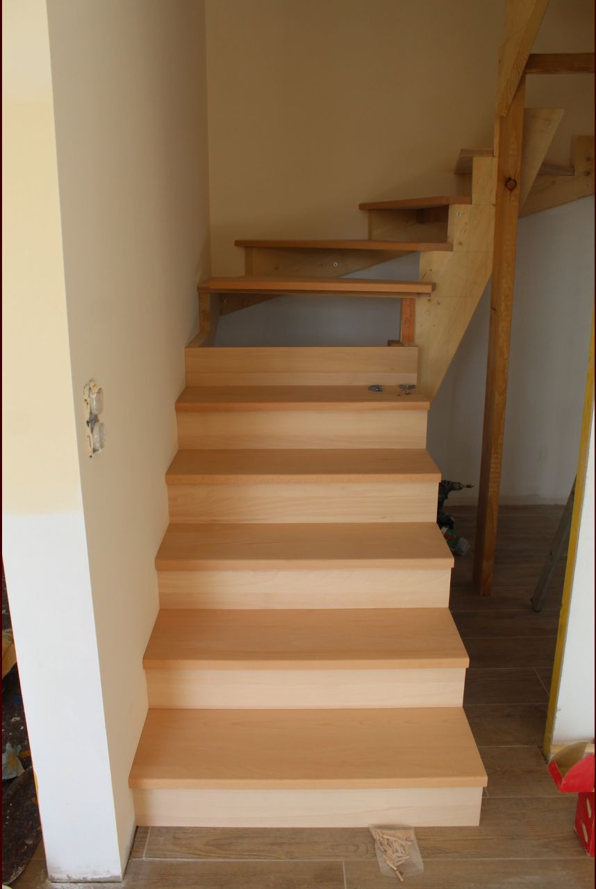 Escalier en hêtre