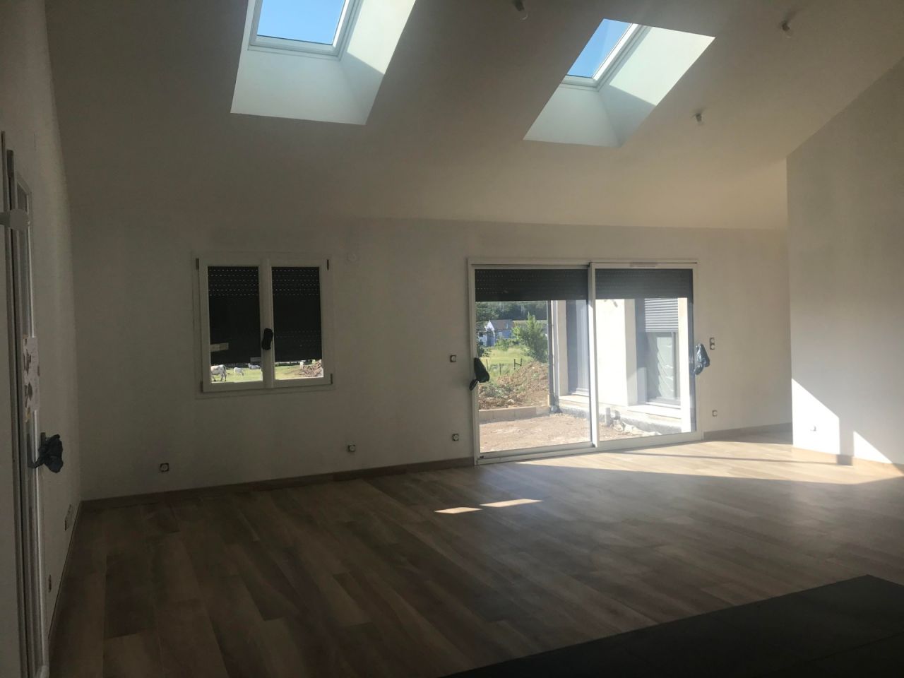 Carrelage de la pièce de vie