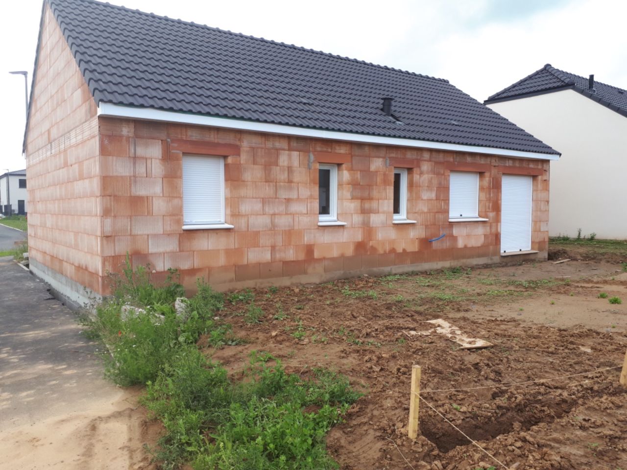façade arrière  avec menuiserie