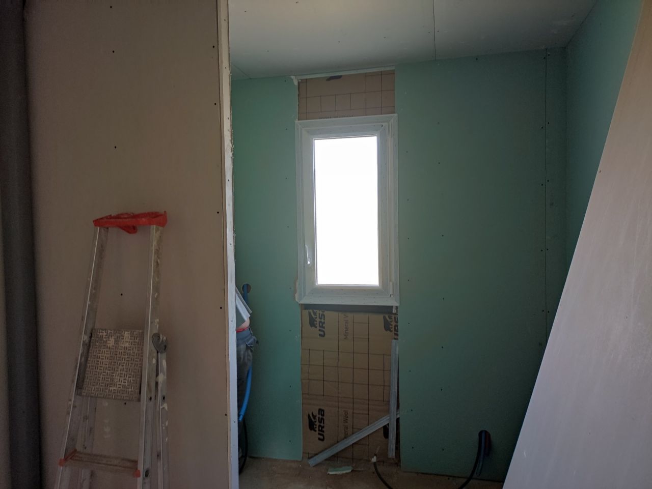 Cloison placostyl salle de bains