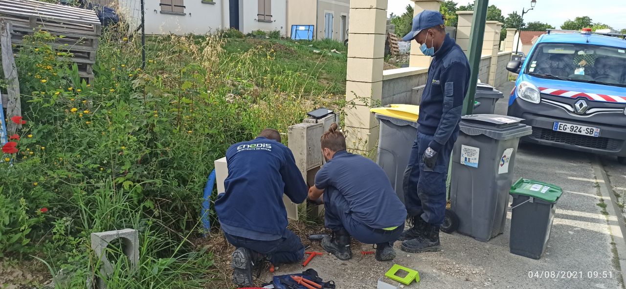 branchement coffret provisoire par ENEDIS