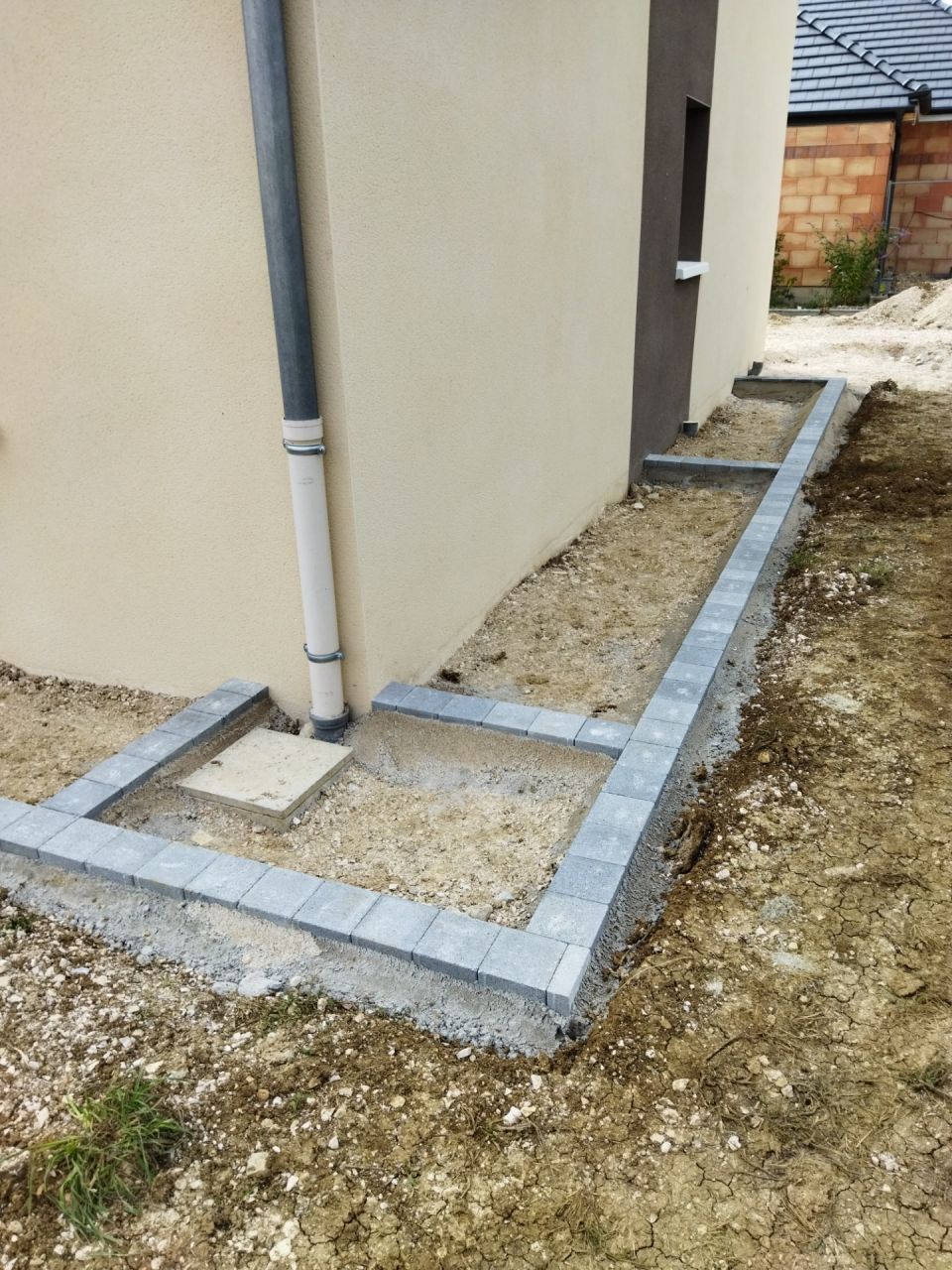 Préparation joints béton drainant 3