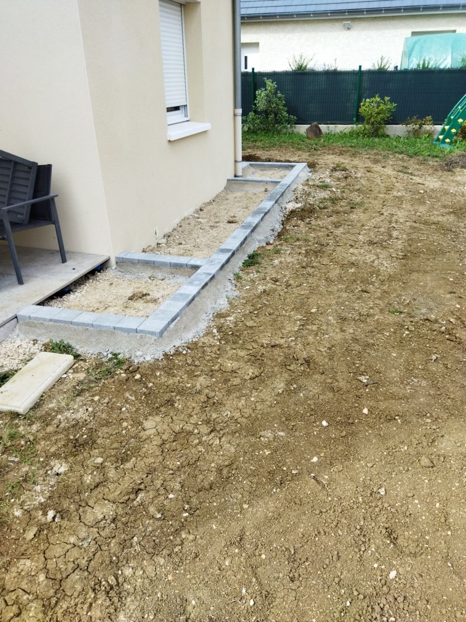 Préparation joints béton drainant 4