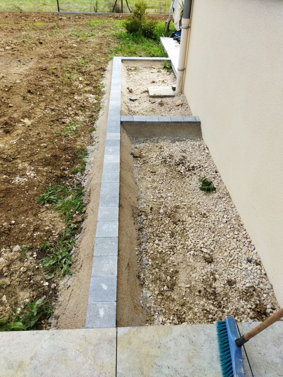 Préparation joints béton drainant 5