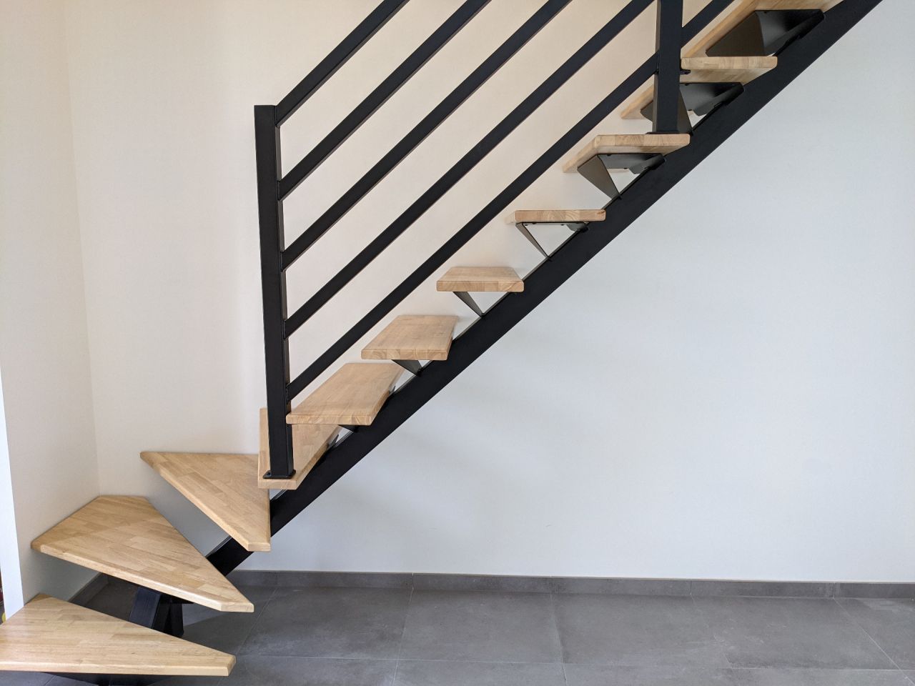 Escalier bois/acier