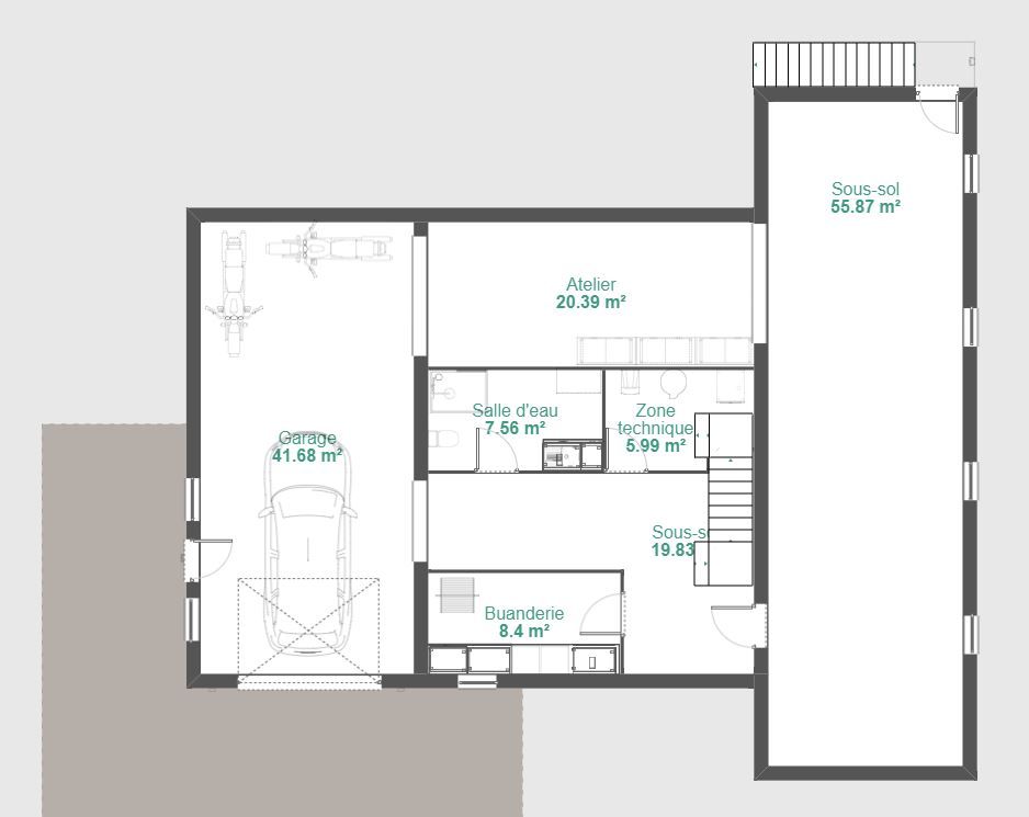 Plan du sous sol